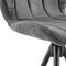 Armen Living Catalina 30" Swivel Bar Height Bar Stool in Charcoal Fabric and Black Finish LCCTBACH30 - alternate 4
